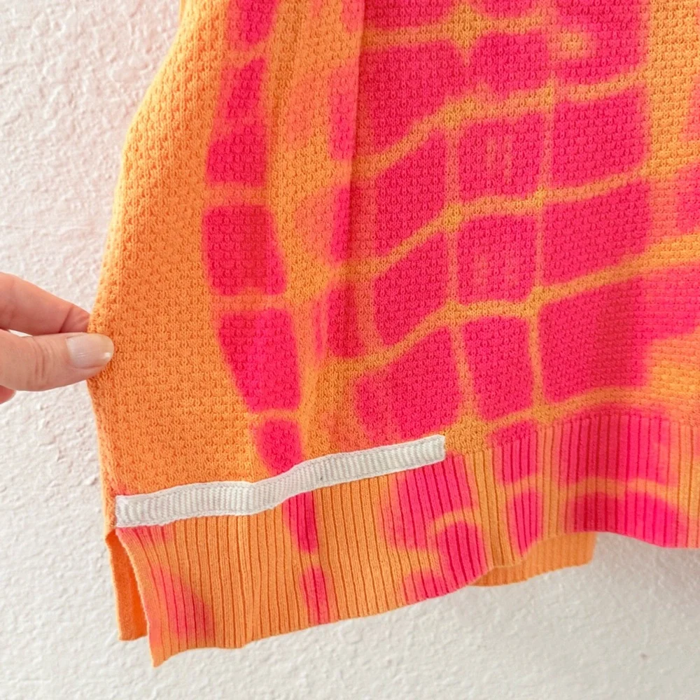 Lisa Todd Rise Above Sweater Pink Orange Tie Dye Size 1X